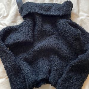 S, Black, acrylic urban outfitters turtle neck